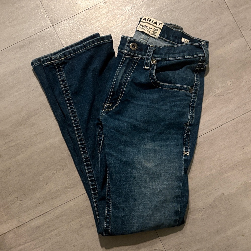 Ariat Men's Dark Blue Straight Jeans